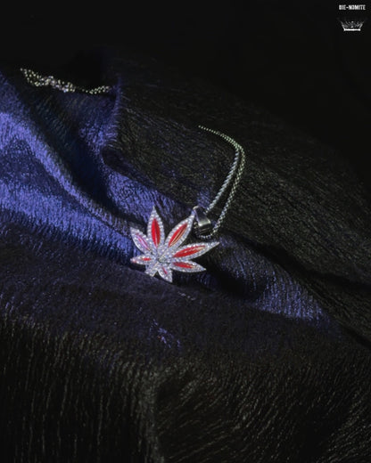 Red and Silver Leaf Iced Out