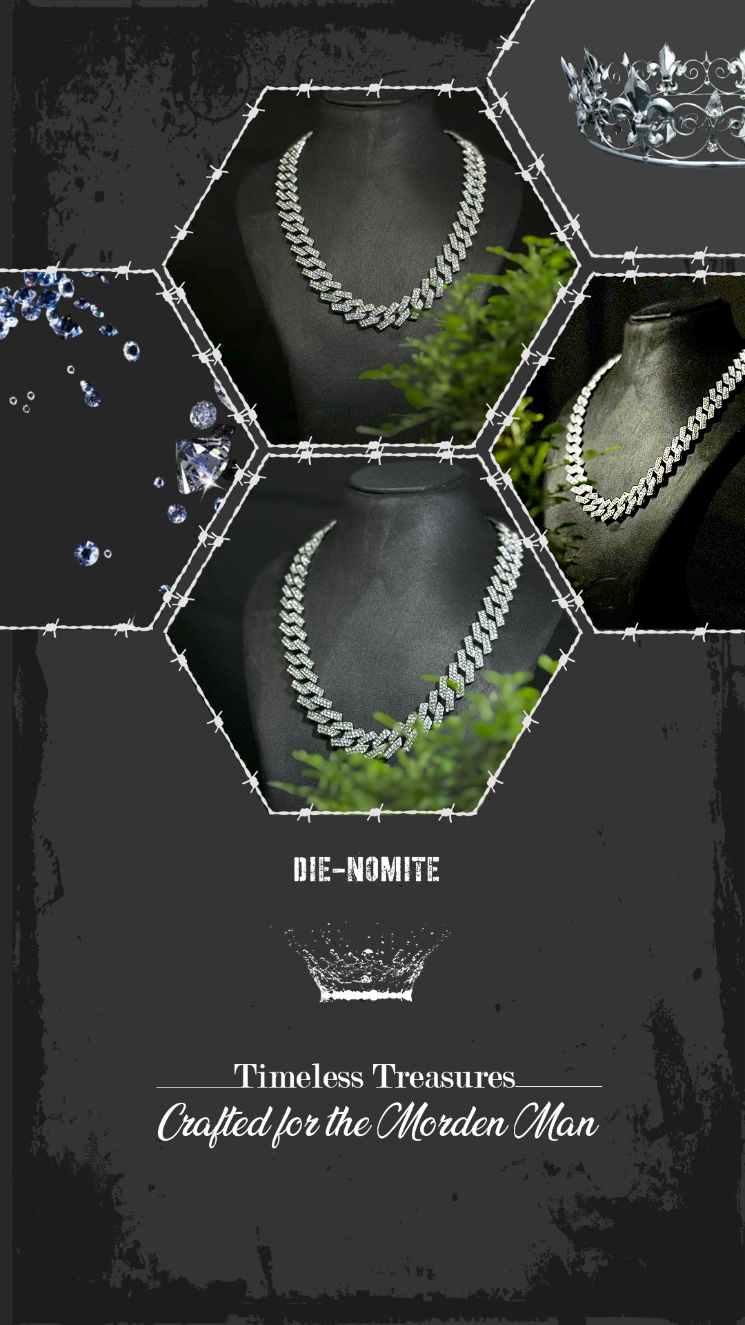 1 Cuban Link Chain Iced Out